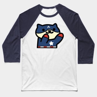 Captain Ameri-cat Baseball T-Shirt